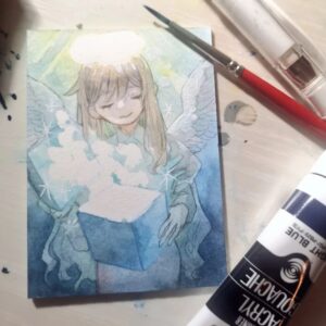 Wakana Instagram - #wip 
#watercolor 
#illustration