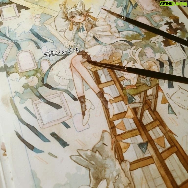 Wakana - 126 Likes - #watercolor
#wip