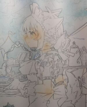 Wakana Instagram - あお🔹🔷
#wip #watercolor 
#illustration #ガチ制作会
