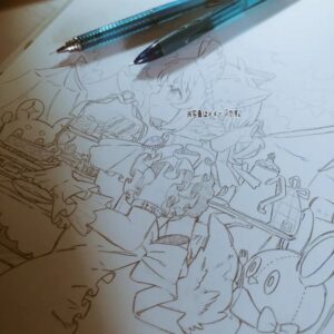Wakana Instagram - あお🔹🔷
#wip #watercolor 
#illustration #ガチ制作会