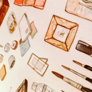 Wakana Instagram - 着々と画集第二弾の製作すすめてます💃
#watercolor 
#wip