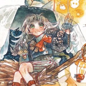 Wakana Instagram - 帰ったらかぼちゃと木の実のパイにしましょう🎃
#halloween #ハロウィンイラスト #ハロウィン
#watercolor #illustration