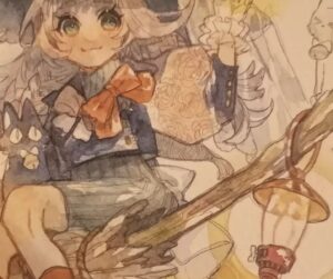 Wakana Instagram - ﾊ､ﾊﾛｳｨ…🎃
#watercolor #wip
