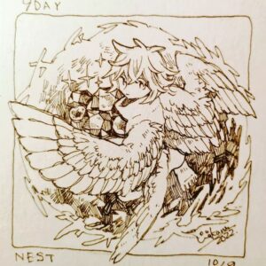 Wakana Instagram - インクトーバー2022
Day01〜10まで
#inktober 
#inktober2022 
#illustration 
#インクトーバー