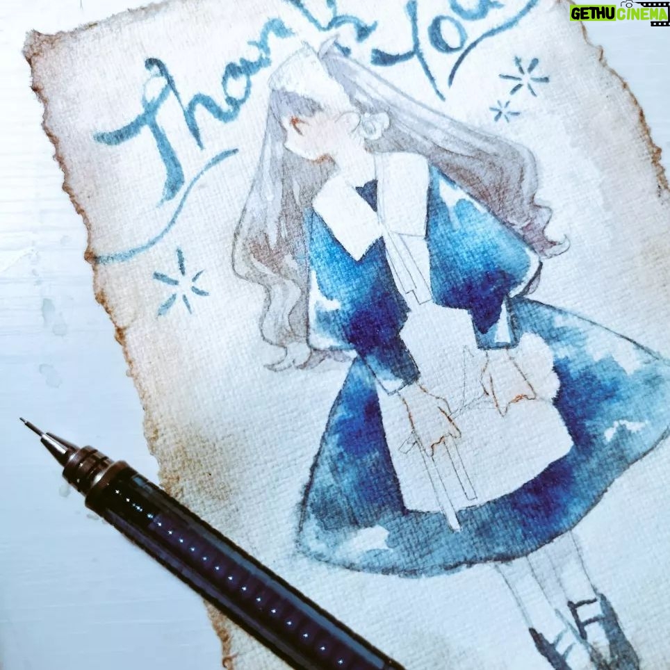 Wakana - 117 Likes - ドローイング楽しくかけた🤗
#drawing #watercolor
#illustration #イラストレーション