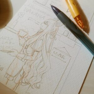 Wakana Instagram - できつつあります！
#illustration 
#watercolor 
#original