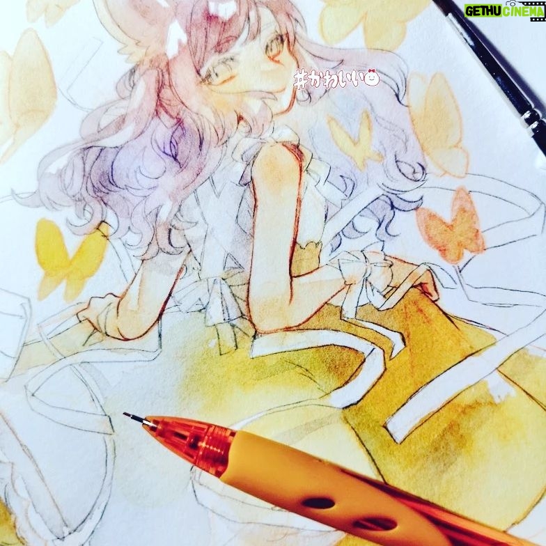 Wakana - 123 Likes - 🦋👗
#watercolor
#wip
