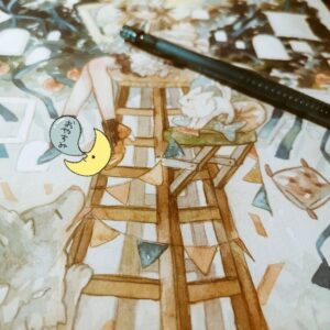 Wakana Instagram - #watercolor 
#wip