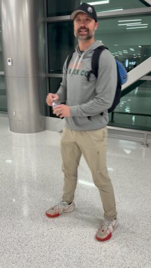 Walker Hayes Instagram - Trick shot day 322😂😂😂 Little baggage claim shot for ya!  Laneys idea and Laneys filming ❤️ So glad to be back in Tennessee…headed to the kiddos!!!! 🦆🦌Let’s gooooooooooo!