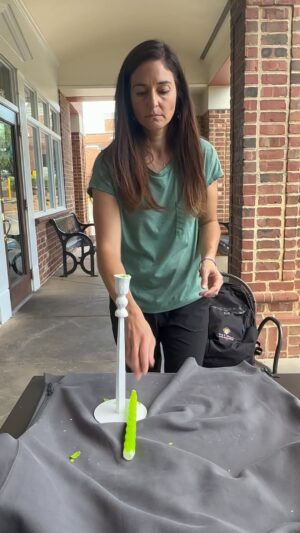 Walker Hayes Instagram - Trick shot day 363🕯️🕯️🕯️Laney helped design and execute!!!!! @homegoods provided the supplies💪😂 So grateful for a down day in Charlotte.  Wish wish wish Laney would have gotten this one but🤷‍♂️ We still had a good time knocking this one out!  3 left y’all!  Can’t believe it!  THREE! 🦆🦌 Let’s gooooooo!