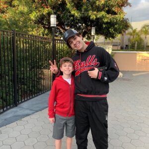 Walker Scobell Instagram - I just met David Dobrik!!! He is super, super, super nice!!! @daviddobrik !!!!!