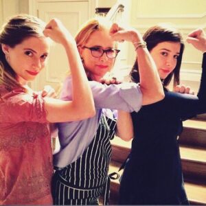 Wallis Currie-Wood Instagram - Happy Women's Equality Day from the McCord ladies! 💪 #wecandoit ( Thanks for letting me steal this photo #téaleoni ) #madamsecretary @madamsecretarycbs @kathrine_herzer