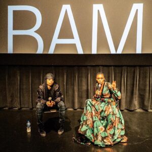 Wanuri Kahiu Instagram - Tonight. RAFIKI Brooklyn premiere at @bam_brooklyn. Q&A with @nikes_nae. We call this piece “Born ready”  Thank you BK audience! @rafiki_movie is now playing at BAM! 🖤 📸 by @finbarroreilly