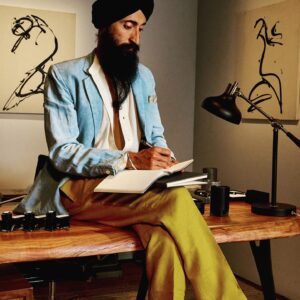 Waris Ahluwalia Instagram - Sometimes you need more than a seat at the table. Sometimes you just need to stand on it. 
#Montblanc #MontblancLibrarySpirit #InspireWriting #ad @montblanc