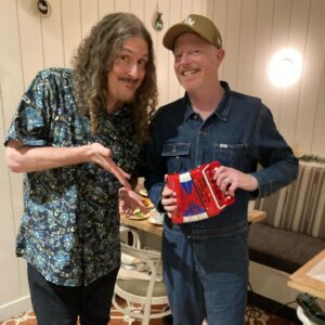 'Weird Al' Yankovic Instagram - This week on Dinner’s On Me, Five-time Grammy award-winning artist "Weird Al" Yankovic joins the show. Over orders of "I am Humble" and "I am Dazzling," Al tells me about getting his first song on the radio as a kid, the lengths he went to get Iggy Izalea's signoff on a song parody, and he confirms if he has or hasn't tried bologna. This episode was recorded at Cafe Gratitude in Larchmont Village, CA. 
 
Episode link is in the bio—don't wait, give it a listen! ❤️