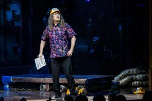 'Weird Al' Yankovic Instagram - Hey, I made my Broadway debut last night!!! Huge thanks to the insanely funny @joshgad and @andrewrannells, who were kind enough to let me eat dreams with them on stage at @gutenbergbway. 📸: @triciambaron