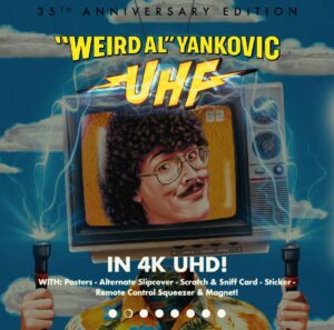 'Weird Al' Yankovic Instagram - If you’ve ever wanted to see “Conan the Librarian” in 4K, I’ve got great news! Our good friends at shoutfactory.com have just announced a special 35th anniversary edition of my movie UHF. It’ll be available in 4K Ultra HD and Blu-Ray, or if you’ve got the disposable income for it, you can get one of the deluxe editions which comes with a bunch of really cool extras! It drops July 2 but you can pre-order now if you’re so inclined.