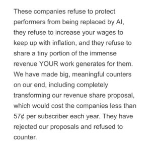 Wendy Braun Instagram - 👉 What the AMPTP forgets is that we have built our careers (for decades) on a foundation of unwavering resilience and not letting disappointment define us, derail us, or defeat us. 🎉🎉🎉 Thankful to the SAG-AFTRA negotiating committee for their rock solid vision and unwavering strength. This. Is. What. It. Takes.💪🎬😍#SagAftraStrong #UnionStrong I have lots of free resources at my Link In Bio @actorinspirit to help you through this time and take care of your mental health.❤️ #CreativeWarriorsUnite  #StayStrong