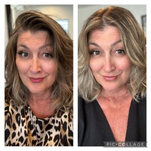 Wendy Burch Instagram - Bye bye Brown!
Say hello to my little highlights (and some low ones too)!
I am also “parting ways” with my side part. I’ve had the same sweep for years… going to try living in the middle.

Thank you @marcopelusi 
#wendyburch #WakeUpWithWendy
#summerdo