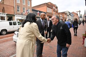 Wes Moore Instagram - Loved joining @ArunaMiller for lunch at Chick and Ruth’s and meeting some of my new neighbors in Annapolis! Couldn’t leave without getting some milkshakes, too. 

Thank you for welcoming us! Can’t wait to be back.