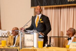 Wes Moore Instagram - I was proud to join my @apa1906network brothers this morning in Howard County at their annual Dr. Martin Luther King Jr. Memorial Breakfast.

We stand on Dr. King’s shoulders, and we all have a critical role to play to fight for equality and carry out his legacy.