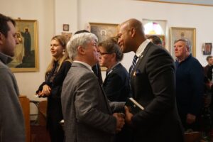 Wes Moore Instagram - It was my joy to join friends in the Ukrainian community today at Saint Michael’s Ukrainian Orthodox Church in Baltimore for the start of their Christmas celebrations.

I will always be a partner and ally to the Ukrainian community.