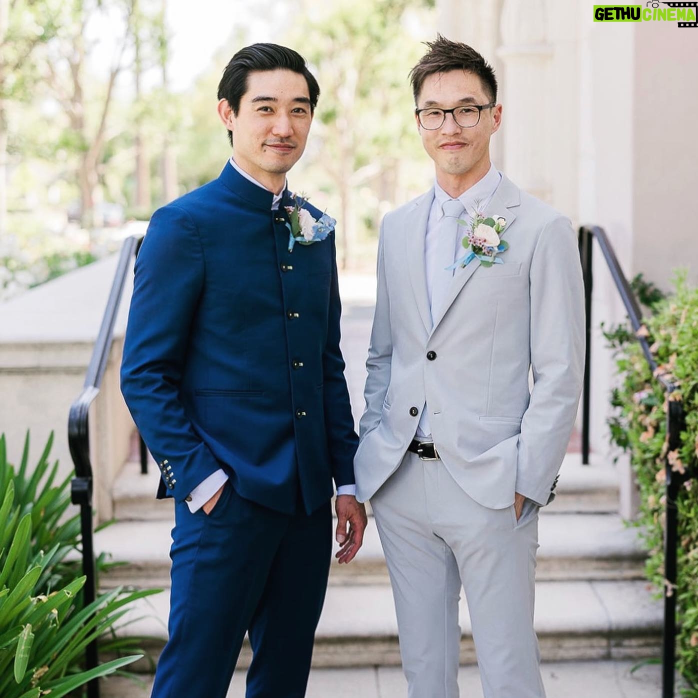 Wesley Chan - 5.4K Likes - Still not used to seeing these beloved friends not dressed in hiking gear. But what better occasion than Jay and Sophias’ momentous wedding day. Whether it’s trekking the epic landscapes in New Zealand or simple hangs with food and boba, it’s always a good time with you two. Cheers to @_bokehmon_ and @jungsoph, one of the brightest and most uniquely charming couples I know ✨
Love to my fellow groomspersons @dancejujudance @mellylee_. In my mind, spirit, and heart, I always go back to the places we’ve gone together. Always.
Shoutout and big thanks to @senestudio for the freshest fits!
📷 @genkiviv is an incredible photographer in skill and attitude. Seriously impressed and inspired seeing her work!