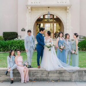 Wesley Chan Instagram - Still not used to seeing these beloved friends not dressed in hiking gear. But what better occasion than Jay and Sophias’ momentous wedding day. Whether it’s trekking the epic landscapes in New Zealand or simple hangs with food and boba, it’s always a good time with you two. Cheers to @_bokehmon_ and @jungsoph, one of the brightest and most uniquely charming couples I know ✨

Love to my fellow groomspersons @dancejujudance @mellylee_. In my mind, spirit, and heart, I always go back to the places we’ve gone together. Always. 

Shoutout and big thanks to @senestudio for the freshest fits!

📷 @genkiviv is an incredible photographer in skill and attitude. Seriously impressed and inspired seeing her work!