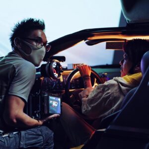 Wesley Chan Instagram - Hey Amber, you’d better back up. We don’t have enough road to get up to 88 ⚡️✨🔥 

I’m eighty-late on sharing so many things so I’m gonna keep milking this Time Machine joke as an excuse…

🎬 BLEEDMEDRY MV (link in bio)
🎤 @amberliu @danakadan
📷 @sori.chr