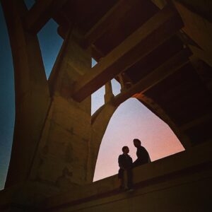 Wesley Chan Instagram - Just under the road that connects here with there. Right before the moment when now turns to later. And simply between two hearts of two minds. 

I imagined this exact scene for years. Wild to finally see it realized on screen. From the start I wanted bridges to be an ongoing metaphor in #SHELLTHESERIES. Bridges are built to connect. It was important for me to find a physical bridge to parallel the figurative bridge between Adam and Mabel. 

And while I usually lean towards golden hour for these moments, I felt this scene called for something more intimate and fleeting. I leaned towards blue hour with the brief transition from day to night. It felt right. One of my favorites from the whole series.