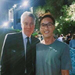 Wesley Chan Instagram - ⚡️BACK TO THE FANBOY⚡️

Back to the Future is an okay movie I guess if you like that sorta thing and it was kinda neat seeing it with a live orchestra playing the movie score and stuff 💀💀💀

We sat right behind Bob Gale— the creator of the BTTF trilogy and Mayor Goldie Wilson himself, played by actor Donald Fullilove— for the entire movie!

Met the one and only Alan Silvestri during intermission, who composed all the music for BTTF and so so so many iconic films!

If you can’t tell from my cheesin’ and fanboy containment, the  entire night made smol and grown Wes excited beyond belief. An unforgettable experience with my dearest friends. Thank you so much @ewangus @porterduong @kihonglee @hayochoi @danakadan