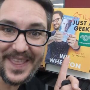 Wil Wheaton Instagram - @vromansbookstore has 10 autographed copies of Still Just A Geek, if you're in the market for that sort of thing.