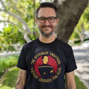 Wil Wheaton Instagram - Hey nerds! I have once again joined forces with @shopstands to bring us a little bit of nerdy joy in these dark times. 

For all of us who love Wesley Crusher, we can finally join the official(ly unofficial) Wesley Crusher fan club! Share your love for our favorite Acting Ensign and future Traveler! Every t-shirt purchase supports @GLSEN, creating a better and safer world for LGBTQ  students. Get yours at the link in my bio!