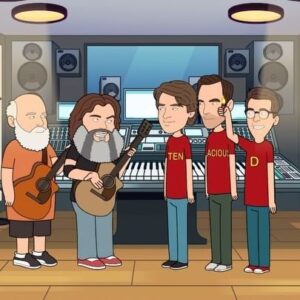 Will Arnett Instagram - My achilles!! 🤕🩼 Things got a little too real with @jackblack on our latest @cartunaradio @SmartLess animation.