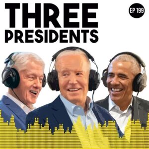 Will Arnett Instagram - On our first triple-guest podisode, we let our pal President @joebiden bring along two friends, Former Presidents @barackobama and #BillClinton. Let’s get a little less-SmartLess together… on an all new #SmartLess. #SeanHayes #JasonBateman #WillArnett #JoeBiden #BarackObama #BillClinton

“SmartLess” is available for free wherever you listen to podcasts or you can listen one week early and ad-free with Wondery  on Apple Podcasts or in the @WonderyMedia app, or early with @AmazonMusic.

This episode was recorded on March 28th, 2024.