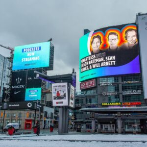 Will Arnett Instagram - Thanks @amazonmusic for the sweet @smartless billboard in Dundas Sq in my hometown of Toronto