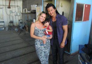 Will Yun Lee Instagram - His first tv set. My first mullet. #h50