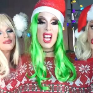 Willam Belli Instagram - Merry Christmas from our girl group to yours. Everything is better in my Ugly Christmas Sweater. Yet another AAA Girls holiday classic to add your family’s Christmas playlist. @willam @theonlyalaska5000 & @courtneyact #christmas #drag #santa #lgbt #gay #christmassweater #models