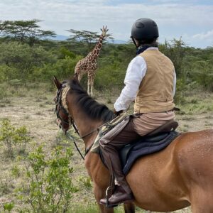 William H. Macy Instagram - The first time I ever spoke to Felicity Huffman, she told me about a trip she had taken with her mom, sister and brother to Kenya.  They rode horses across the Maasai Mara on safari for ten days and she told me amazing stories about lions and crocodiles and elephants.
 
Last year, my wife took our daughters, along with her brother and a couple nephews, on the same trip.  The day they returned we sat on our back porch in LA as they fought their way through the fog of jet lag and told amazing stories of lions and crocodiles and elephants.  Without fanfare, Flicka picked up her phone and called the safari company (Off Beat Riding Safaris) and made reservations for this summer, and she looked at me and said, “You’re coming, Billy”. My daughters looked at me and said, “You’re coming, Dad”. Now I’m not a horse guy, and I have a pretty serious allergy to horses – at least that’s been my story and I’ve stuck by it, but my whole family was united that I was going on safari. So, this past May I started taking riding lessons. I guess I had twenty or twenty-five lessons in total.  Some of them were fifty minutes but most were half an hour.  And then June 23rd came around and I found myself in Kenya on a horse, and there were elephants beside me.  And zebra and cape buffalo and lots of other scary shit, including lions, which I couldn’t see.  We all took photographs constantly so I thought I’d share some of them with you, because it was a profound experience.  More later.  Bill