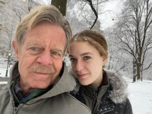 William H. Macy Instagram - Visiting my daughter Georgia. Snow in Central Park. Does it get any better than this?