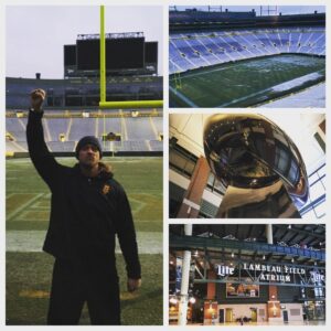 William Morrissey Instagram - Thanks to the @packers for the tour of Lambeau Field. #NXTGreenBay tonight. #BiGBambino #SAWFT #HowYouDoin 