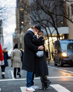William Morrissey Instagram - 💍
Huge thank you to our amazing photographer @roushoots who was an absolute trooper in 11 degree weather! She captured the most special moments ❤️