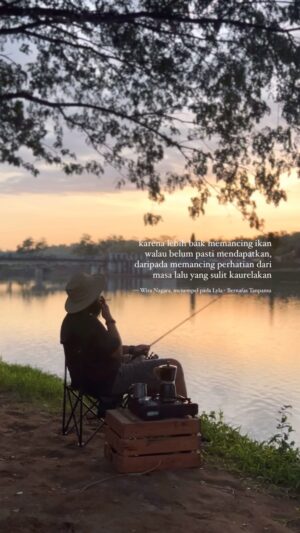 Wira Nagara Instagram - Ketika mancing mania kehilangan mantapnya..