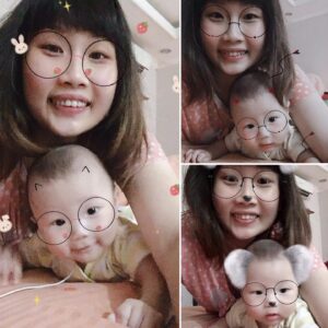 Wiwiek Michiko Instagram - Dikarena kan belum bubu jadi kita poto aja deh biar eksis dengan hashtag #momnkid# 😊😝