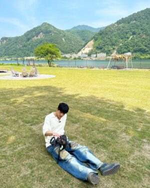 Woojin Instagram - [#우진] 🏃🐕‍🦺🏕️🍃🌿🌳