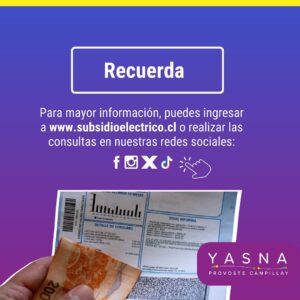 Yasna Provoste Instagram - ¡Buen día! Les informo que partir del 1 de julio se abrirán las postulaciones para acceder al subsidio que te ayudará a enfrentar las alzas en las tarifas de luz 💡. 

👆🏽 Les comparto los requisitos y detalles de cómo postular para acceder a este beneficio.