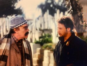 Yasser Al Azmah Instagram - صورة برفقة الفنان مكسيم خليل أثناء تصوير حلقة أبو رمام مرايا 2006 
#ياسر_العظمة #مكسيم_خليل #مرايا