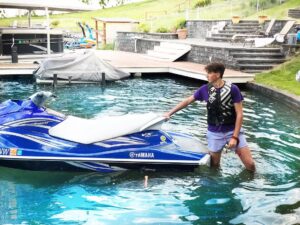 Yevgeniy Malyarchuk Instagram - Let’s go for a ride 😏🏝🌟 #jetski #lake #travel