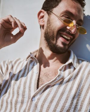 Youssef Othman Instagram - Had the pleasure to be soaked in the sun sipping on some fine cocktails and keeping it real with @whatwomenwantmag ✨ 

“I’d definitely say I am afraid of the unknown, of not being able to visualize what will happen tomorrow.” 

Check the whole interview with the link in bio 🔗

Photographer: @photobyamro 
Stylist: @kariemfadl 
Wardrobe: @lelu_storee 
@gazellefootwear 
Venue: @fairmontnilecity
Videography: @mekkyvideocompany 
Hairdresser: Sameh Anwar 
Personal assistant: @omar_elshennawi 
Personal trainer: @mazenhatem24