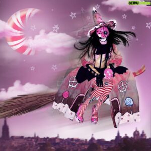Yovska Instagram - 🍬🍭It’s not easy….being a magical girl 😞🌠
.
My last outfit that will grace the Dragula stage! Thanks so much yall happy to have given it one last try ⭐️swipe for shoe closeup. Outfit by me, corset by @zombi3lee 
.
Watch new episodes of “The Boulet Brothers Dragula: Titans” every Tuesday on Shudder and AMC . Be sure to follow @bouletbrothers @shudder & @bouletbrothersdragula to satiate your hunger for all things Drag, Filth, Horror & Glamour.
#art #dragula #witch #candywitch #fashion #whimsical #fantasy #design #costume #candyland #altdrag #clubkid #photography #hanselandgretel #canadianartist #torontoartist #torontodrag #canadiandrag